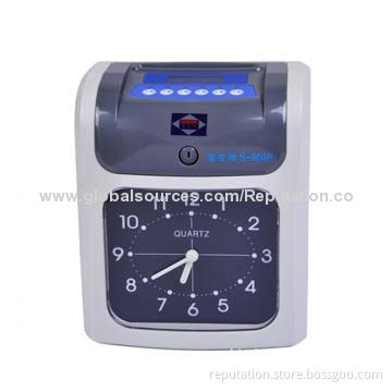 Paper Time Recorder Machine, Multi-language Printing Ways Available